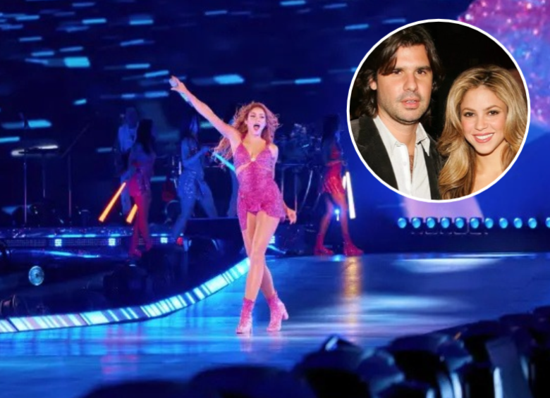 Shakira agradeció a Antonio de la Rúa por su apoyo durante la gira y la creación de Macondo Park en Madrid. FOTO: Cortesía Nicolás Gerardin / AFP 