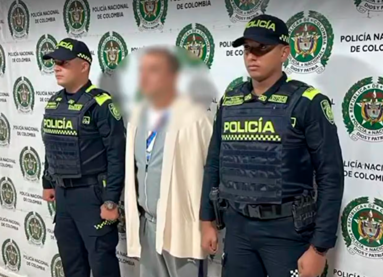 Fredy Andrés Patiño Ávila fue capturado en Soacha, Cundinamarca, en agosto de 2023. FOTO: Cortesía Policía Soacha, 2023