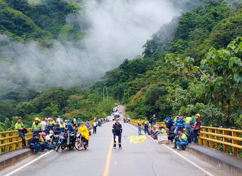 Campesinos denuncian que el estado de las vías no es el mejor. Foto: Cortesía. 