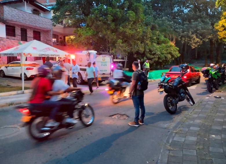 En este sector de Itagüí ocurrió el homicidio de un comerciante de comidas. FOTO: CORTESÍA EL ITAGÜISEÑO