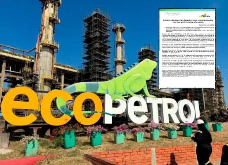 La compañía trabaja con Fiscalía y MinTIC para retirar archivos filtrados y limitar su acceso público. FOTO: Cortesía / Tomado de X: @ECOPETROL_SA