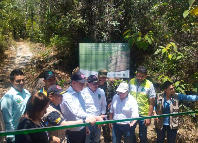 Crearon sendero ecológico en honor a las víctimas de minas antipersona en San Luis, Antioquia