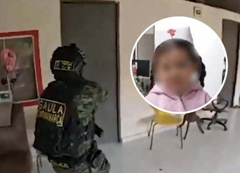 La niña fue reportada como desaparecida el 20 de septiembre, tras ser vista por última vez en Ubaté. FOTO: Tomado de X: @COL_EJERCITO / Fiscalía