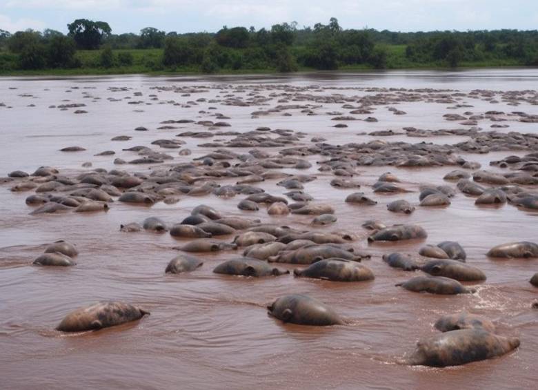 Una de las imágenes creadas por IA que utilizó el artista Camilo Restrepo en su acción artística en Instagram.