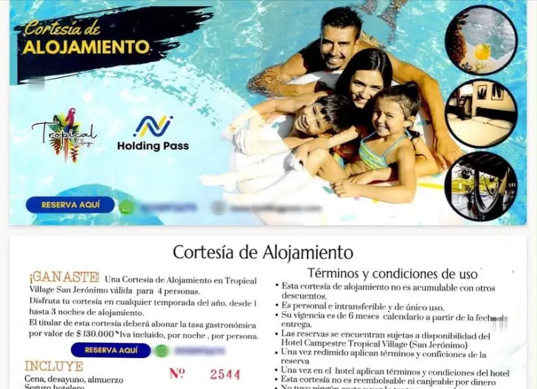 Ofrecían bonos y viajes baratos, pero terminaban robando los datos bancarios de las más de 1.000 víctimas. Foto: Fiscalía