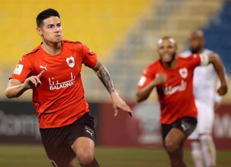 El volante cucuteño no tiene acción dentro de las canchas desde el 5 de marzo de 2022. FOTO: TOMADA DEL TWITTER DE @jamesdrodriguez.