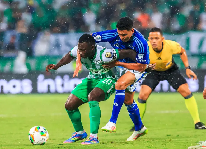 En la imagen aparece Marino Hinestroza durante el partido frente a Millonarios. FOTO CAMILO SUÁREZ