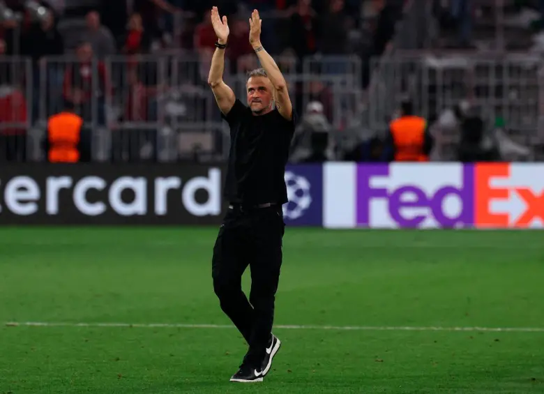 El entrenador español Luis Enrique Martínez buscará el tercer título de Champions de su carrera. Será su segunda final consecutiva con el PSG. Foto: AFP