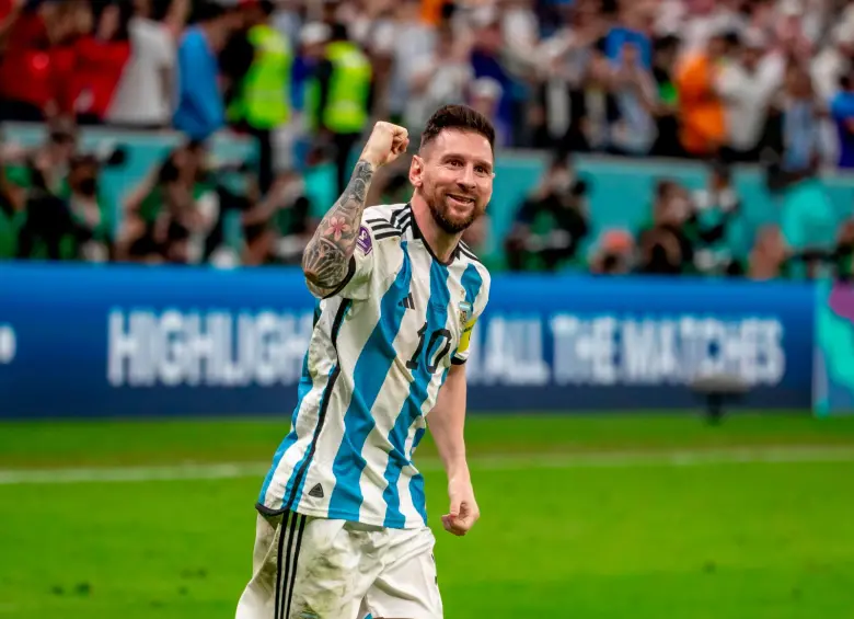 El futbolista argentino Lionel Messi será el capitán del equipo albiceleste en su tercera Copa del Mundo consecutiva. Foto: Getty