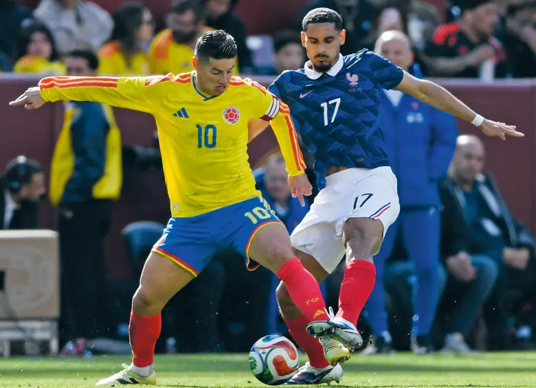 James Rodríguez quedó expuesto en los amistosos frente a Croacia y Francia. FOTO GETTY