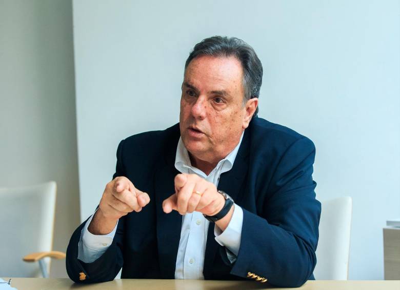Jorge Mario Velásquez, presidente de Grupo Argos, destacó las cifras de la empresa entre enero y junio de este año. FOTO Camilo Suárez