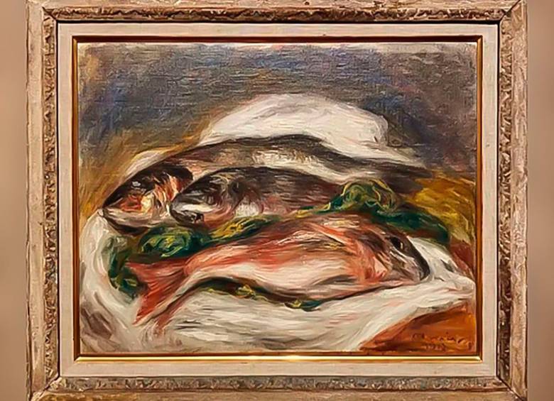 Las obras robadas son Los peces (1917), de Auguste Renoir; Naturaleza muerta y con cerezas (1885-1887), de Paul Cézanne; y Odalisca en una terraza (1922), de Henri Matisse. Fotos cortesía. 