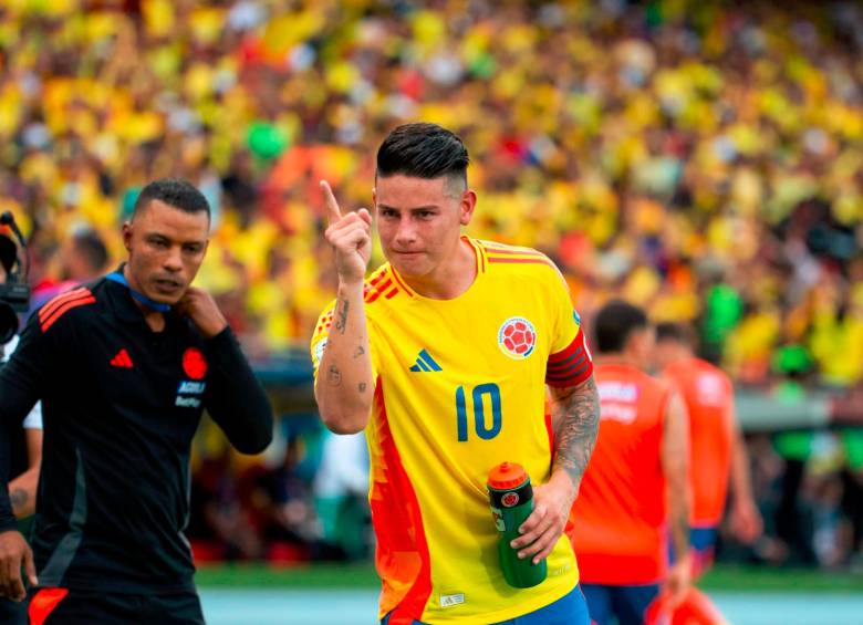 James Rodríguez, de nuevo figura en Colombia, le anotó por primera vez a Argentina. FOTO JUAN ANTONIO SÁNCHEZ