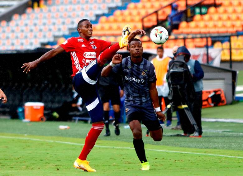 Yesid Díaz jugó el partido de ida en el Atanasio Girardot y repetiría en el once titular, en el Metropolitano de Techo. FOTO Dimayor