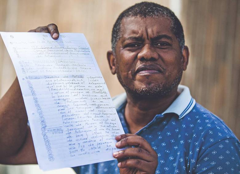 Alexander Obregón Rentería fue víctima de un falso positivo judicial en 2015. FOTO Julio César Herrera