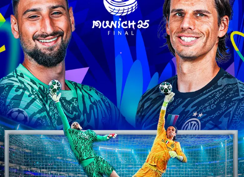 El italiano Gianluigi Donnarumma, del PSG, y el suizo Yann Sommer, del Inter, los que brindarán seguridad en los arcos de sus equipos en la final de la Liga de Campeones. FOTO X-CHAMPIONS