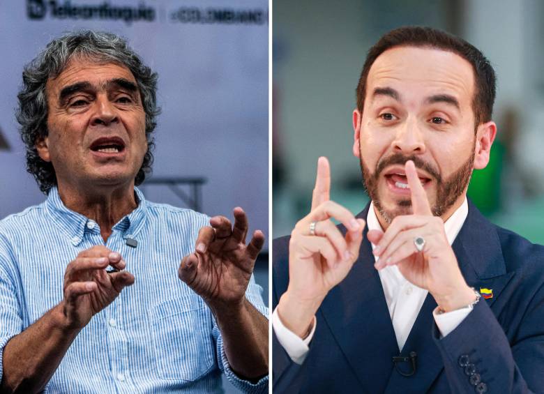 Sergio Fajardo, candidato de ideología de centro, y Abelardo de la Espriella, candidato de la derecha. Foto: Juan Antonio Sánchez y Manuel Saldarriaga