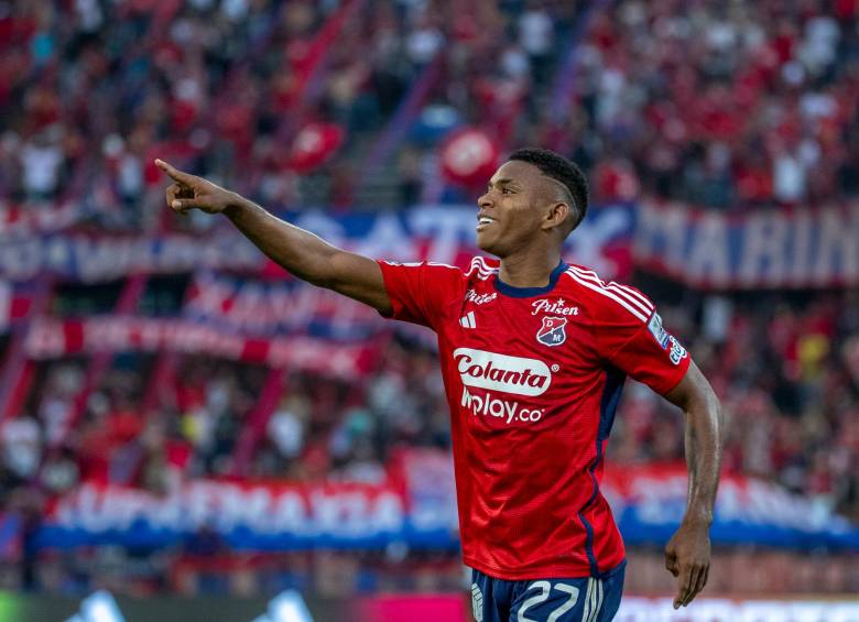 Brayan León anotó en los dos últimos partidos del DIM en Sudamericana. FOTO Juan Antonio Sánchez 