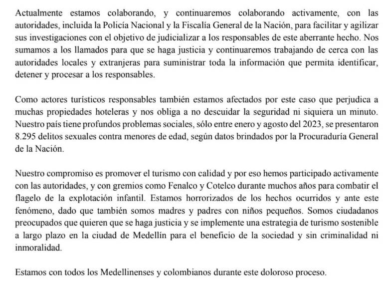 “Burló y violó nuestro esquema de seguridad”: se pronunció el hotel en el que encontraron a gringo con dos niñas