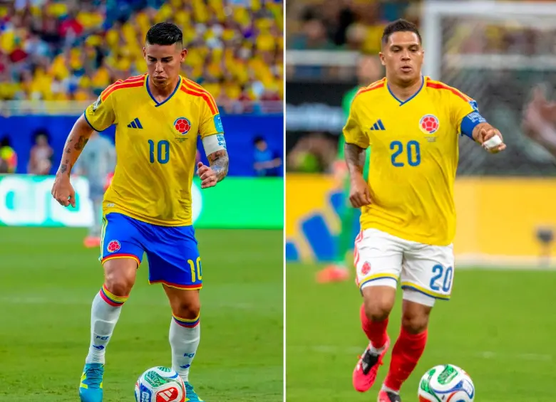 James Rodríguez y Juan Fernando Quintero, dos creativos que serán difíciles de reemplazar en la Selección. FOTOS JUAN ANTONIO SÁNCHEZ