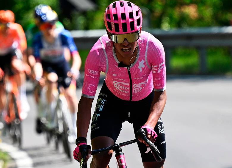  Juan Felipe Rodríguez, en su primera temporada en el WorldTour, viene sorprendiendo en representación del EF Education. FOTO GETTY
