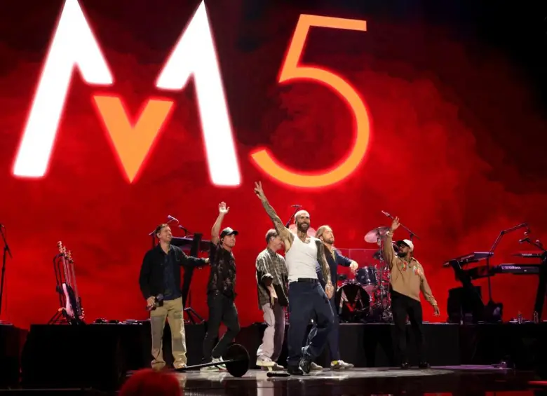 Maroon 5 durante su presentación en el iHeartRadio Music Festival 2025, en Las Vegas (Nevada). FOTO: Matt Winkelmeyer/Getty Images vía AFP.