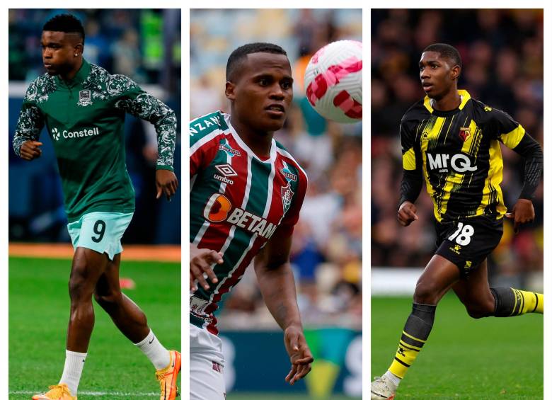 Jhon Córdoba, Jhon Arias y Yáser Asprilla son los principales exponentes del fútbol chocoano en la actualidad. FOTO GETTY 