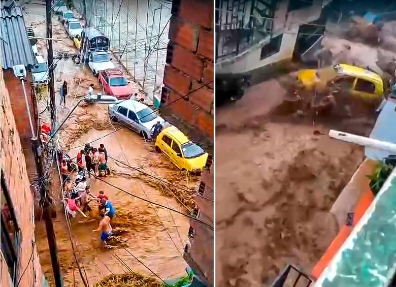 Lluvias de hasta 2 milímetros, provocaron la caída de árboles y desbordamientos del afluente. FOTO: Captura de video