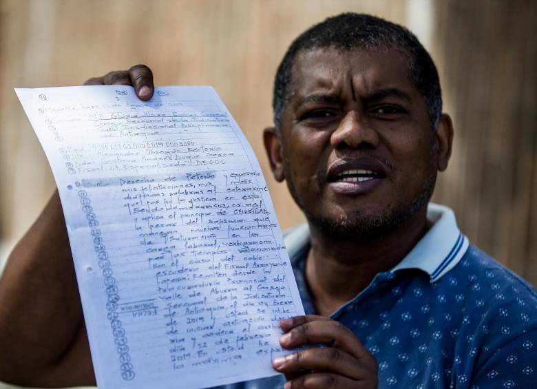Alexander Obregón Rentería lleva años luchando por justicia luego de que lo encarcelaran por un delito que nunca cometió. FOTO Julio Herrera
