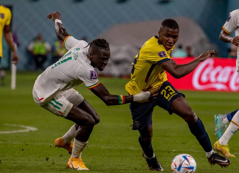 Moisés Caicedo (23) anotó el empate parcial de los ecuatorianos contra Senegal, que puso a soñar, por un par de minutos, a los sudamericanos con la clasificación a la segunda instancia de la Copa del Mundo. FOTO: JUAN ANTONIO SÁNCHEZ