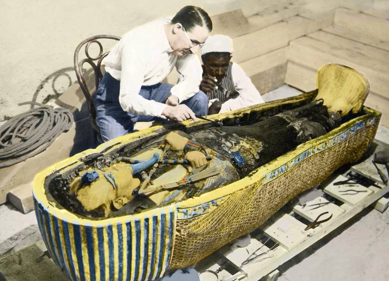 En 1922, el arqueólogo inglés Howard Carter descubrió la tumba de Tutankamón. FOTO Bridgeman Images via AFP