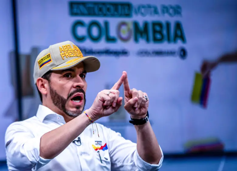 El candidato Abelardo de la Espriella ganó la primera vuelta presidencial con 10,3 millones de votos. FOTO Julio herrera