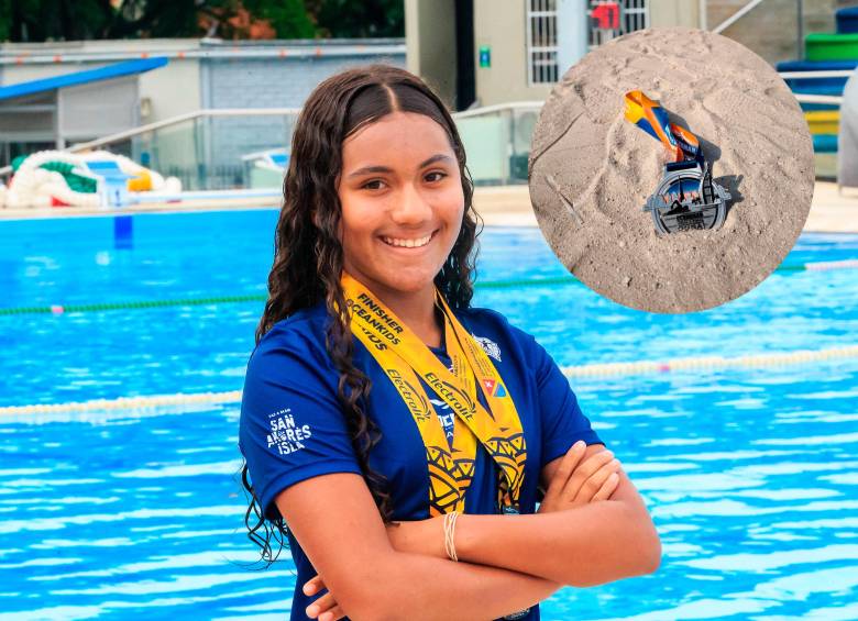 Sofía Carmona pudo cumplir su sueño de ir al Mundial de Aguas Abiertas en Dubái y fue top 10. FOTO: Camilo Suárez