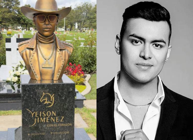 Esta sería la tumba memorial del cantante Yeison Jiménez. FOTOS: Tomada de Instagram @alejojimenez1718 - Cortesía 