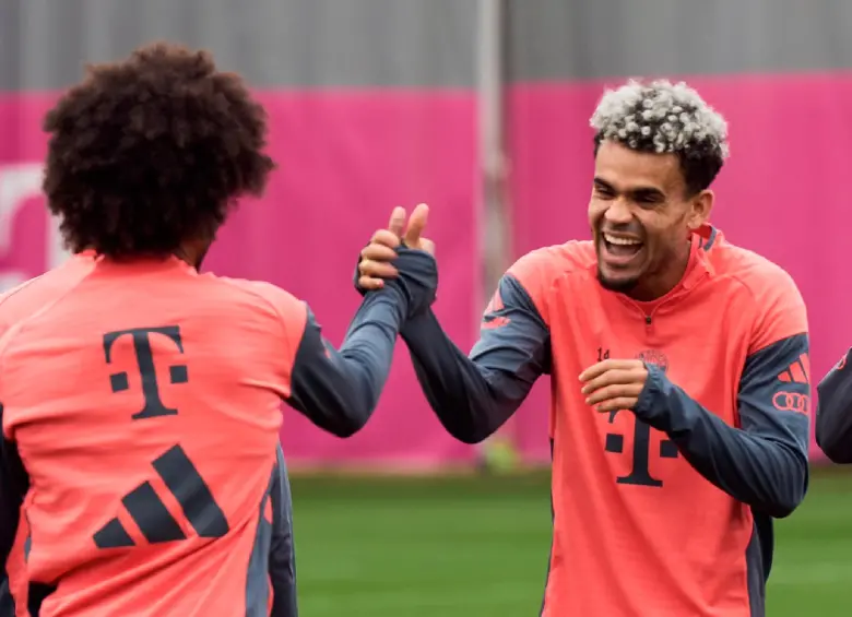 Luis Díaz goza de un buen presente en Alemania. En el Bayern tiene una buena amistad con sus compañeros. FOTO: Tomada de X @FCBayern