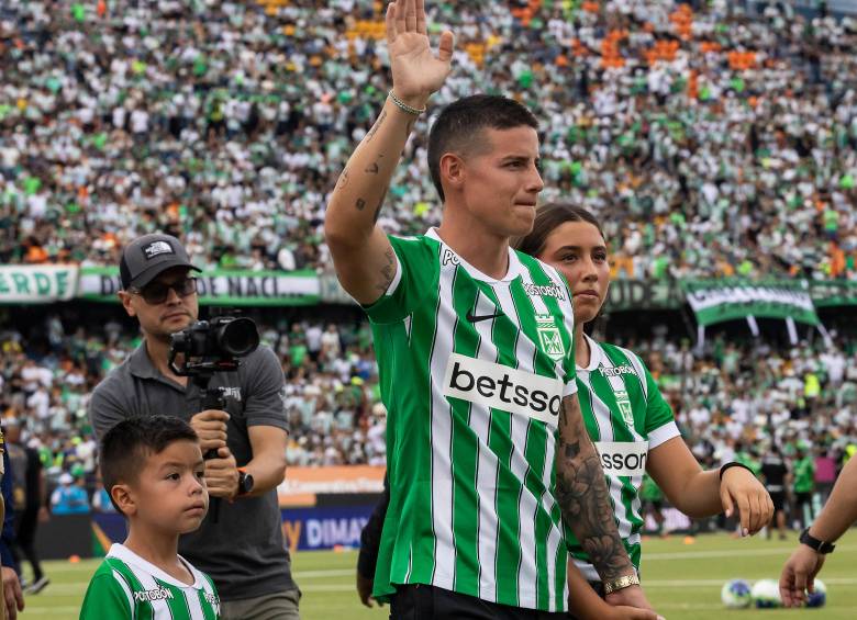 James Rodríguez firmó con Atlético Nacional en el segundo semestre del 2026. Foto: Camilo Suárez