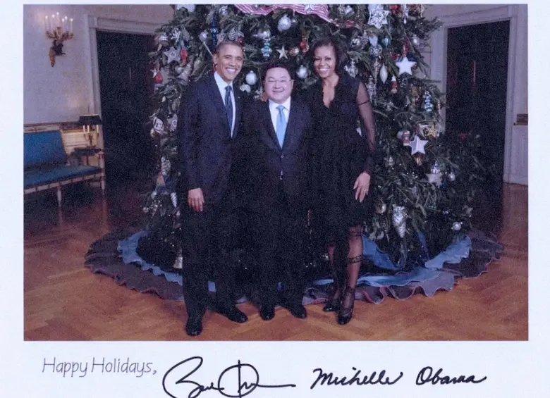 Low Taek Jho con los Obama. Foto: X