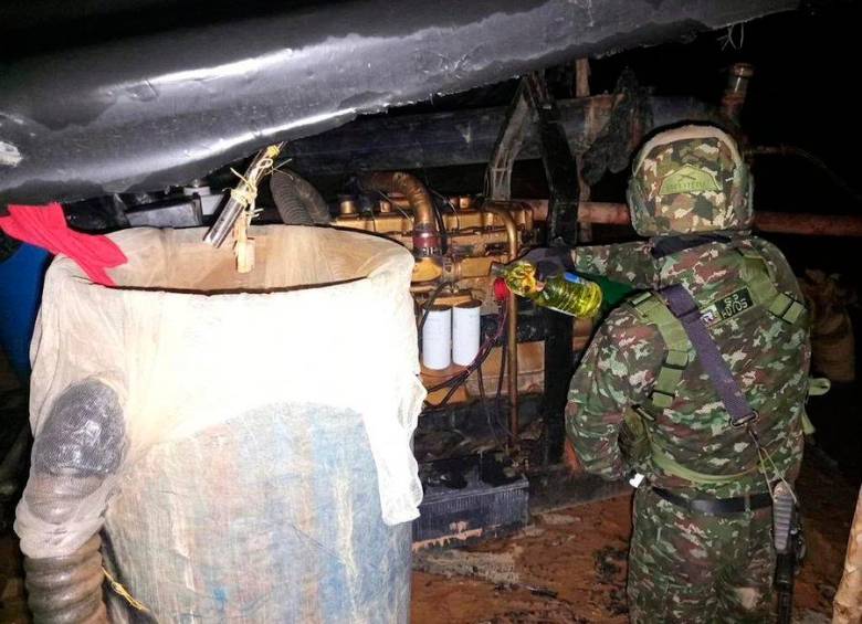 Destruyen dos entables mineros en el Bajo Cauca que dejaba ganancias por $700 millones cada mes a ilegales