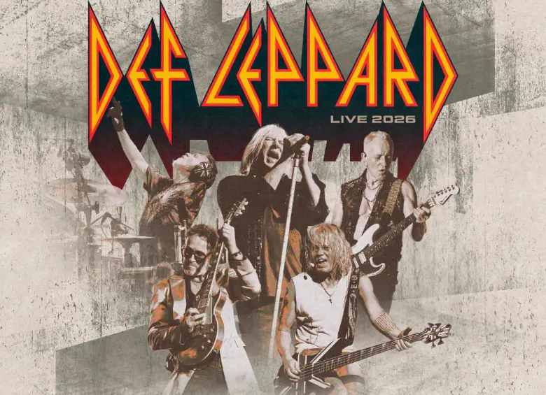 Este es el afiche cno el que se promociona el regreso de Def Leppard a Colombia. FOTO Cortesía