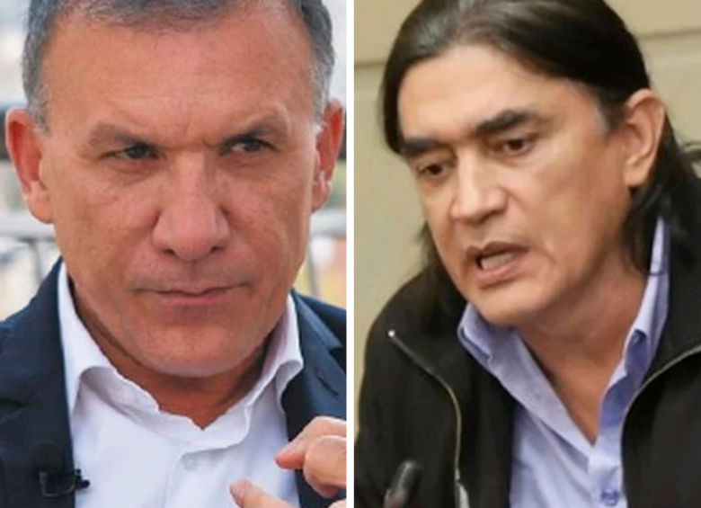 Roy Barreras y Gustavo Bolívar. FOTO: COLPRENSA