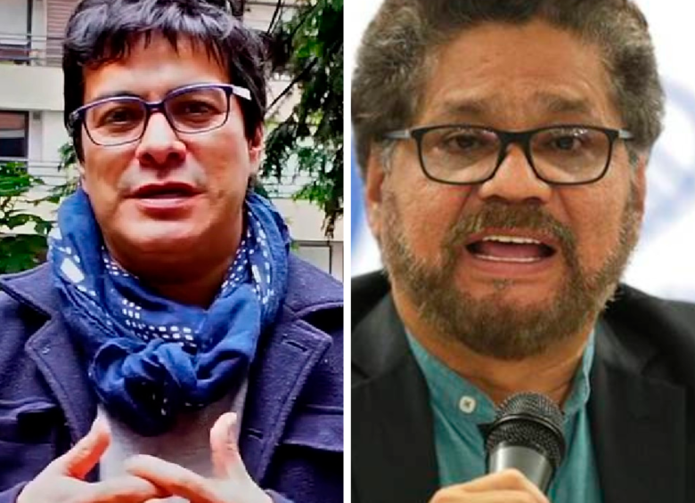 Comisionado de paz, Danilo Rueda, y el disidente y jefe de la Segunda Marquetalia, Iván Márquez. FOTOS: CORTESÍA