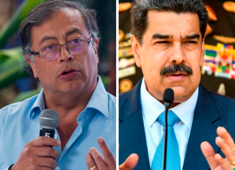 Gustavo Petro, presidente de Colombia, y Nicolás Maduro, presidente de Venezuela, se reunirán este lunes en la frontera. FOTO: CORTESÍA