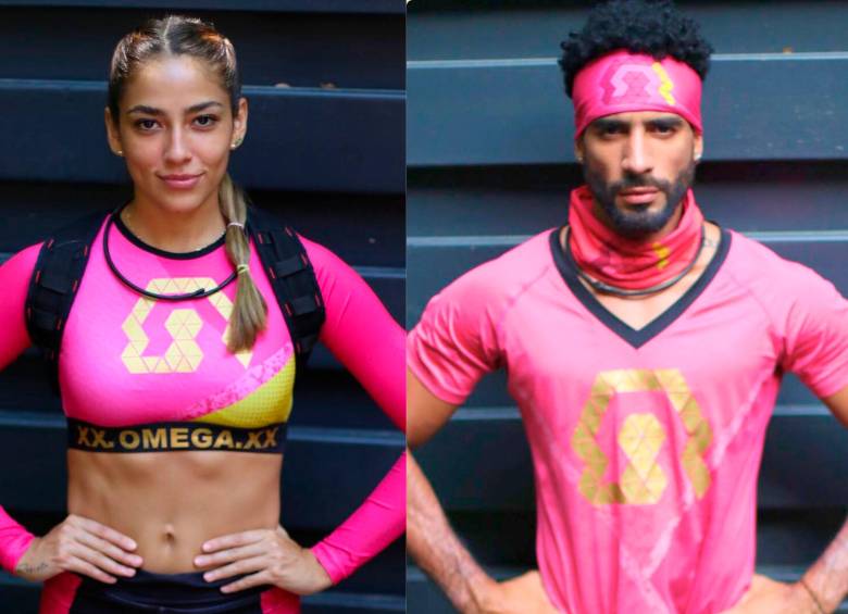 Luisa y Renzo, del equipo Omega, eliminados de Desafío XX. FOTO Cortesía Caracol TV.