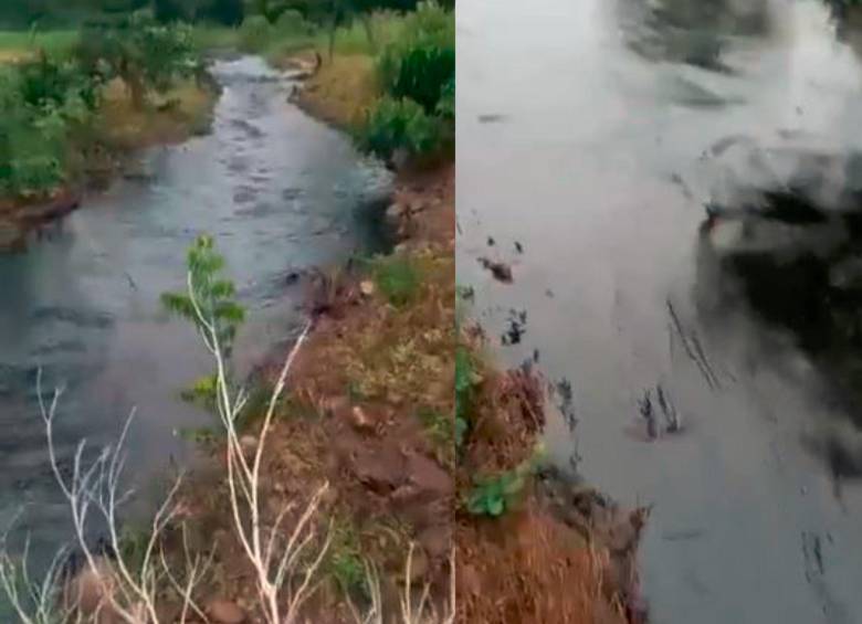 Octavo ataque al oleoducto Caño Limón-Coveñas, en Arauca. Foto: Pantallazos de video @D1Javier. 