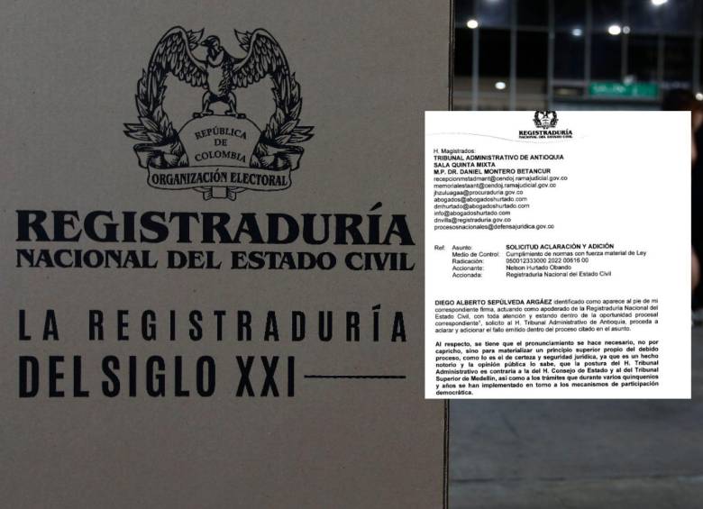 La solicitud fue hecha por la entidad encargada del tema electoral en el país. FOTO: EL COLOMBIANO
