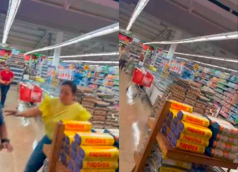 No se registraron personas heridas. Foto: Pantallazos video en Twitter. 