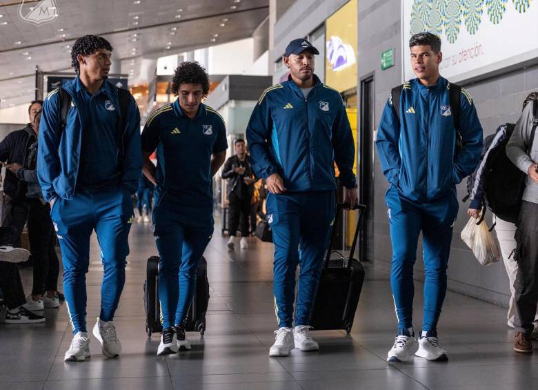 Los futbolistas del cuadro bogotano esperan llegar pronto a la capital para descansar y estar con sus familias. (Imagen referencia). FOTO: Tomada de X @MillosFCoficial