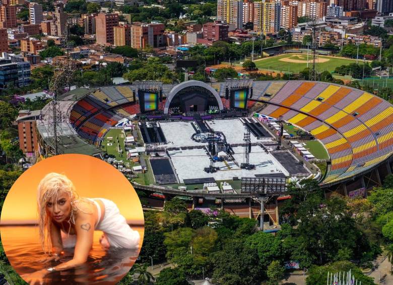 Así luce el estadio Atanasio Girardot, de Medellín, antes de los conciertos de este viernes 1 y sábado 2 de diciembre. FOTO Camilo Suárez y Getty.