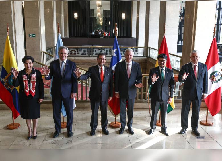 Chile reunió a cinco países para coordinar acciones contra el crimen organizado regional. FOTO: Cancillería chilena