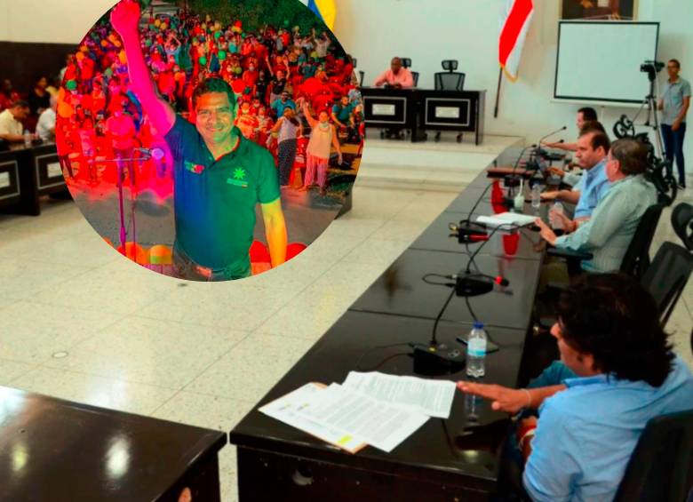 Santander Aguilar ya presentó su documentación para ocupar la curul de Nicolás Petro. Foto: Asamblea del Atlántico/Instagram @santanderaguilar_ 